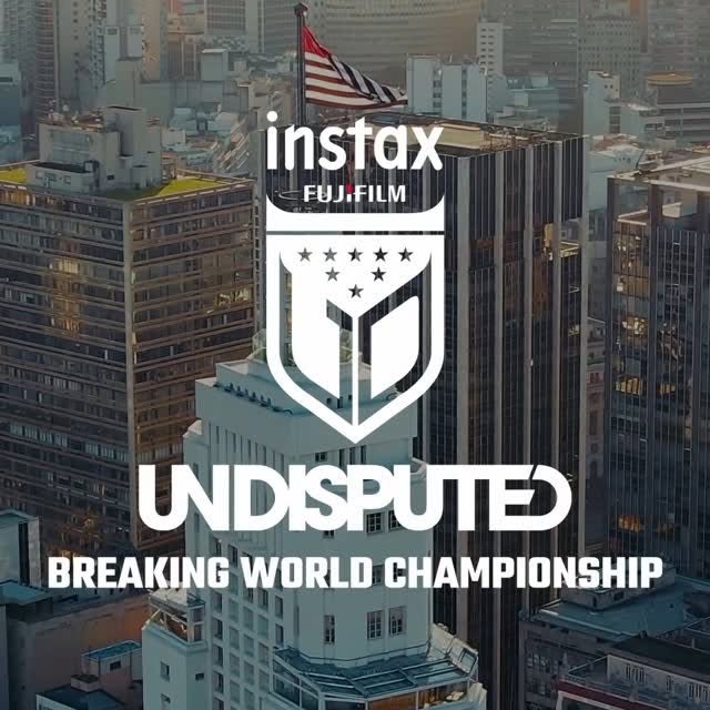 Instagram post by @streetopia_sp for Instax. Caption reads: The FUJIFILM instax™ Undisputed Breaking World....