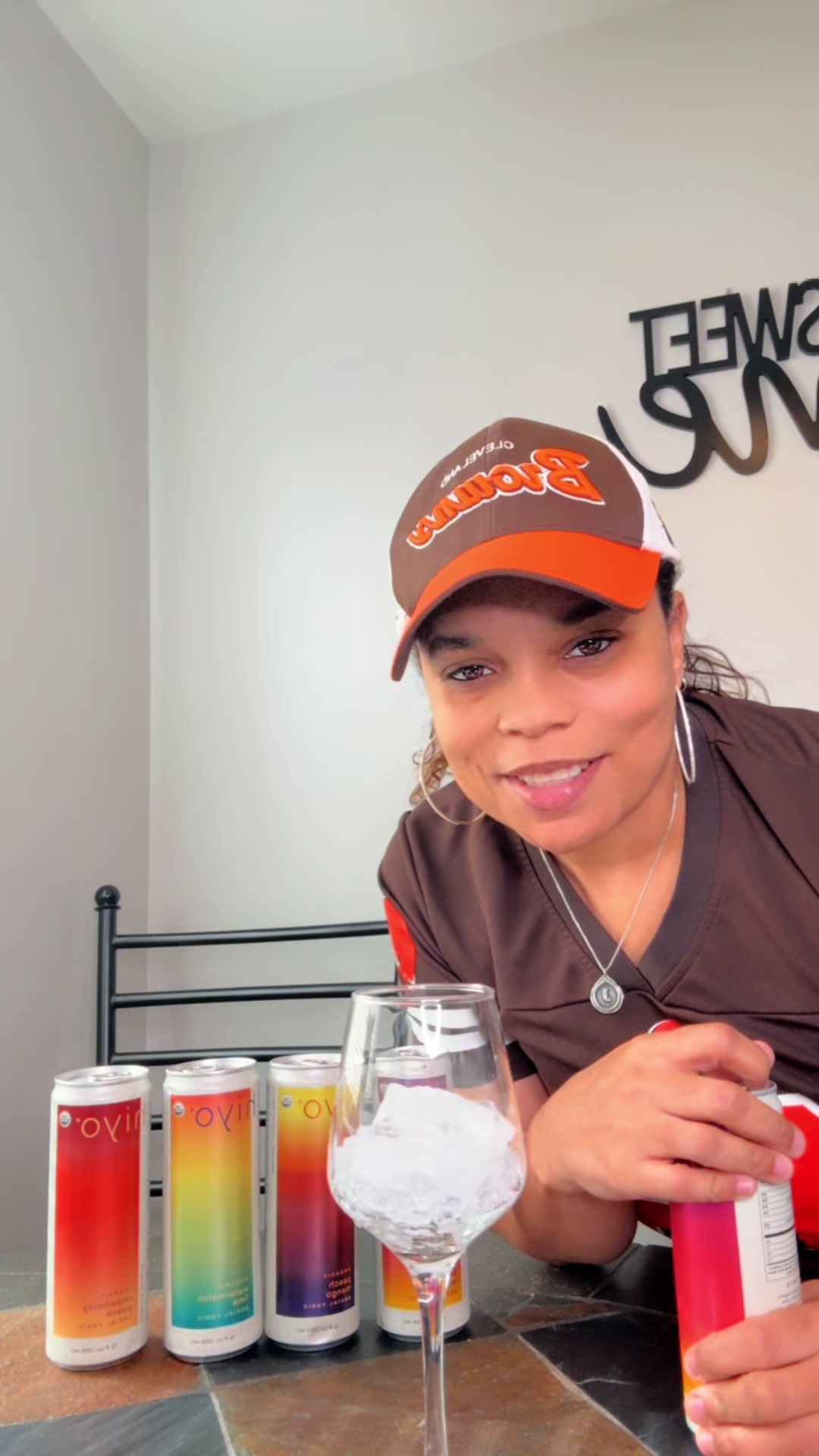 TikTok post by @lytletaz1973 for hiyo. Caption reads: Hiyo non-alcoholic drink all the tipsy without....