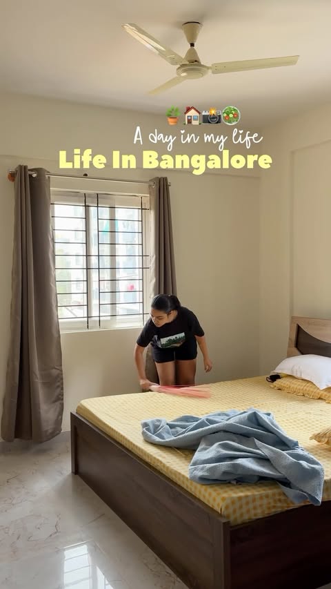 Instagram post by @anamishraa for Flipkart Minutes. Caption reads: [...] living in Bangalore 📸🥗🏠✨ Love....