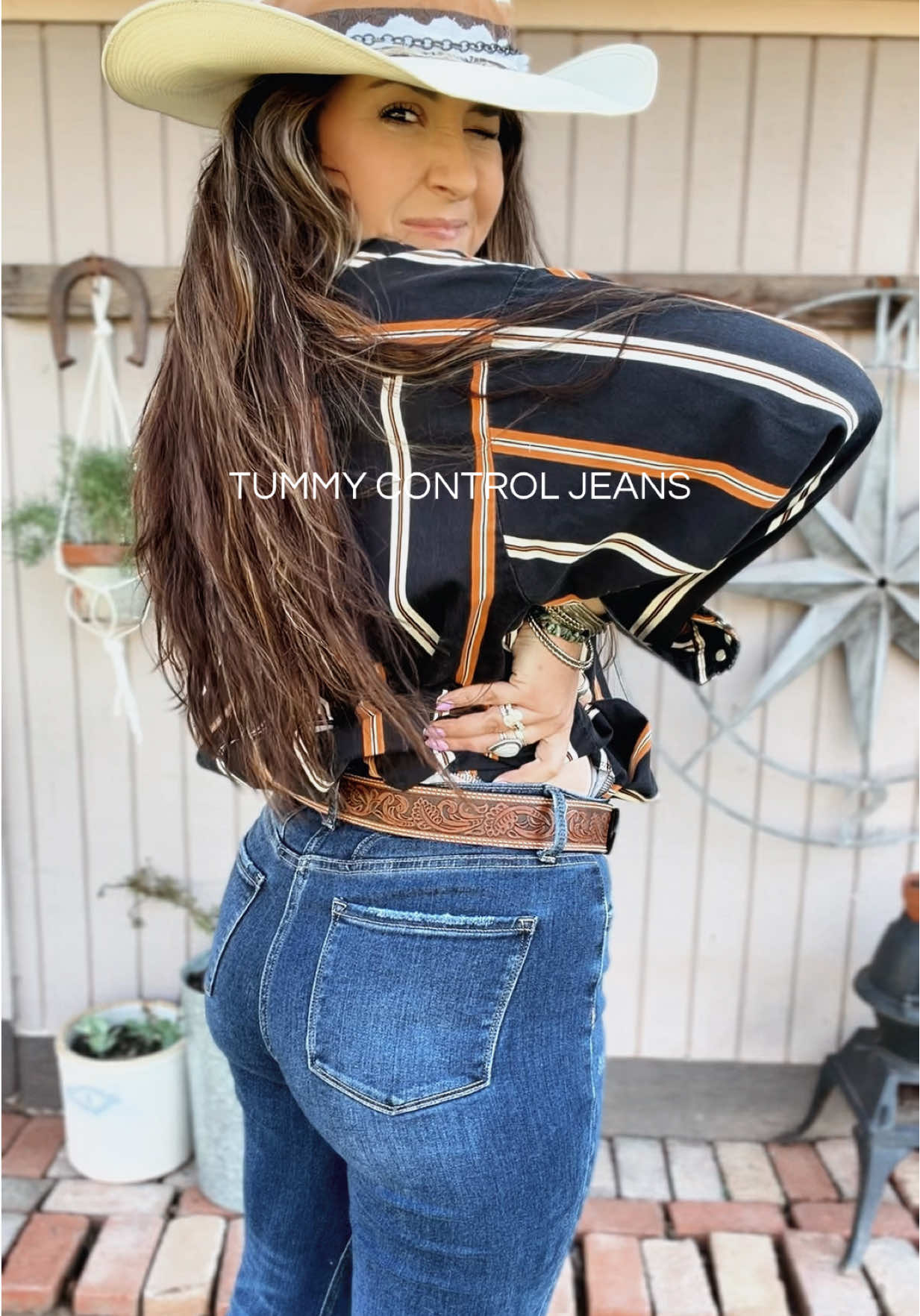 TikTok post by @crowandcompany for Ava Lane Boutique. Caption reads: [...] the flare.. all perfection 😏 @Ava Lane....
