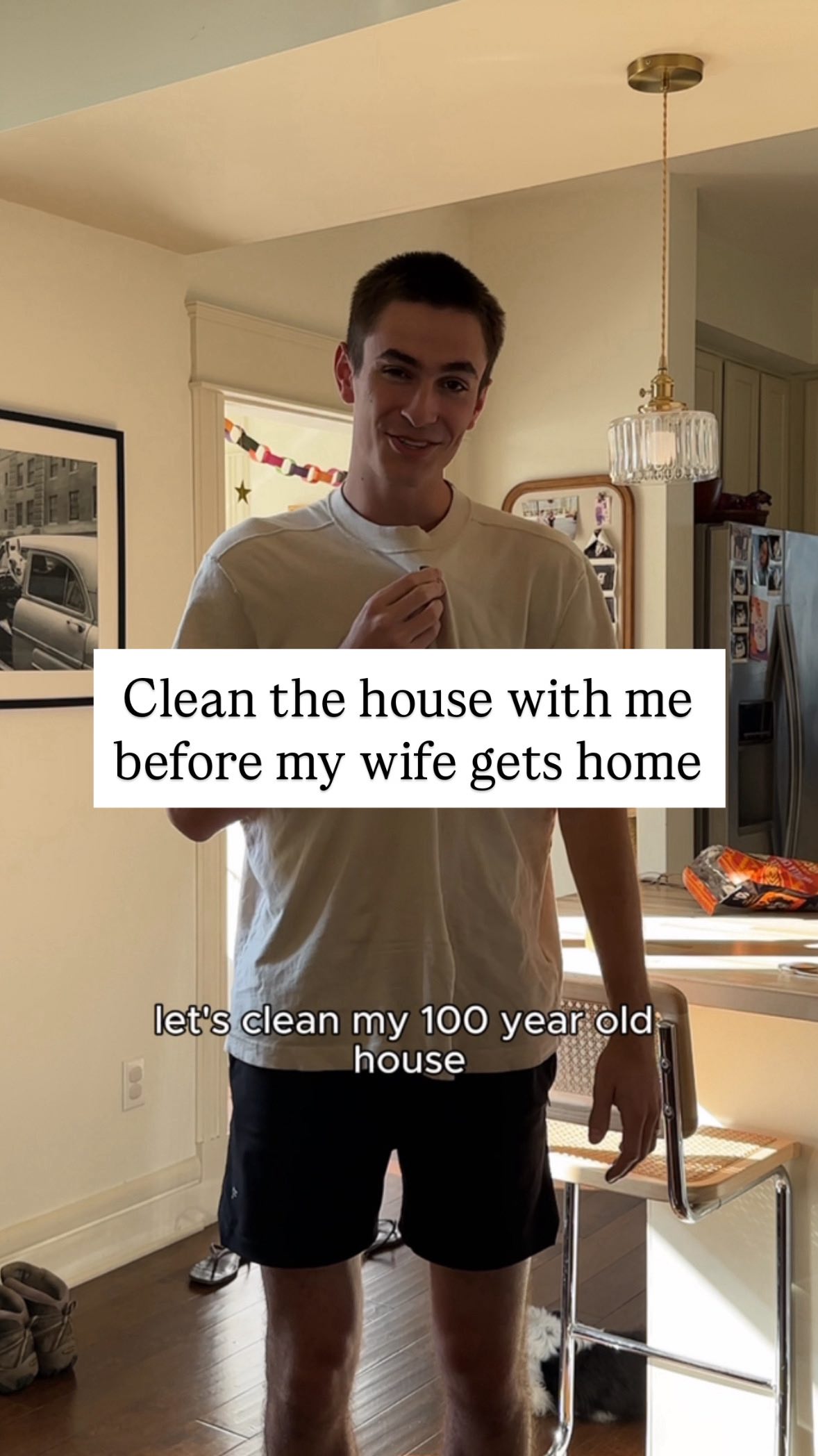 Instagram post by @noah.dascenzo for Winix America. Caption reads: 100 year old house + @winixamerica 5520 Air....