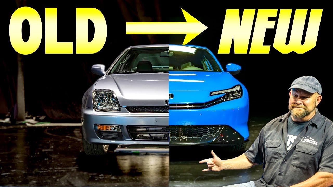 YouTube post by @TFLcar for SALEWA. Caption reads: Here's Your PROPER Look at the First New Honda....