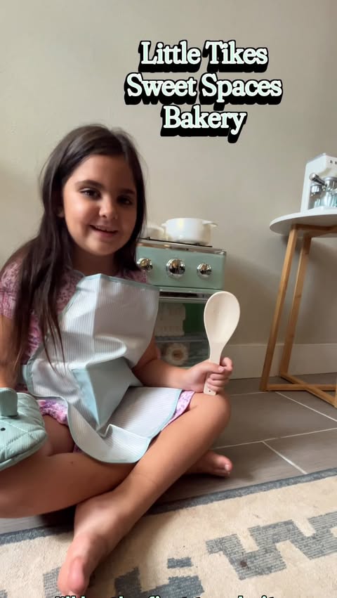 Instagram post by @indiedood for Little Tikes. Caption reads: [...] cutest little café thanks to the new Little....