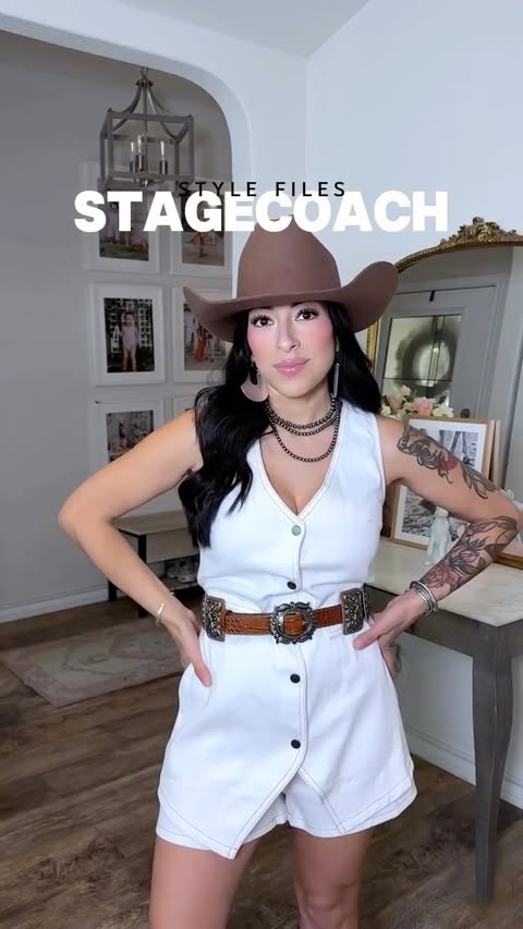 Instagram post by @heyitsrubee for Vici Collection. Caption reads: STYLE FILES 🤠 STAGECOACH EDITION IIII: This @vici....