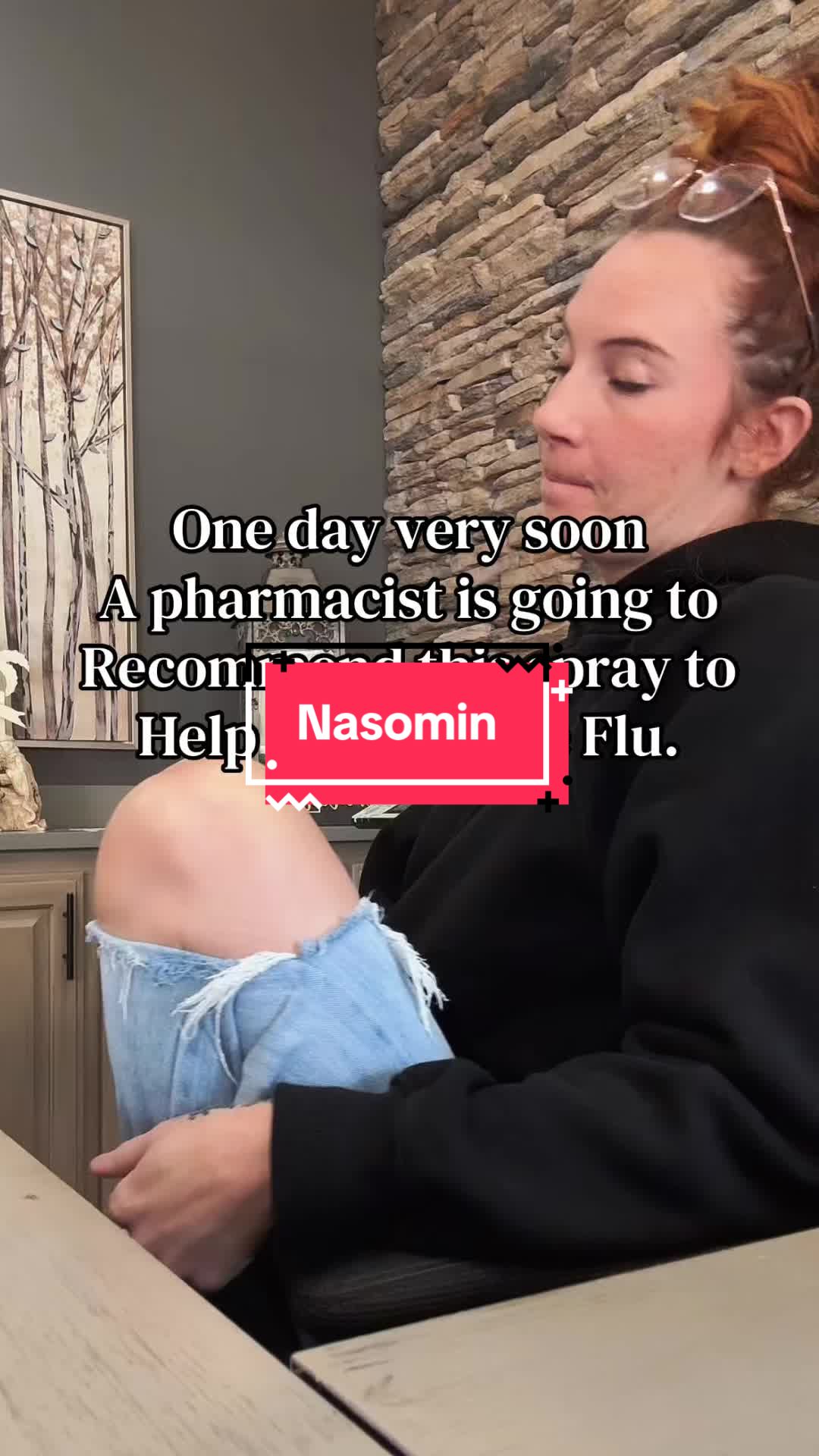 TikTok post by @sarahelizabethtx for Triquetra Health. Caption reads: Flu season is here and you are going to wish you....