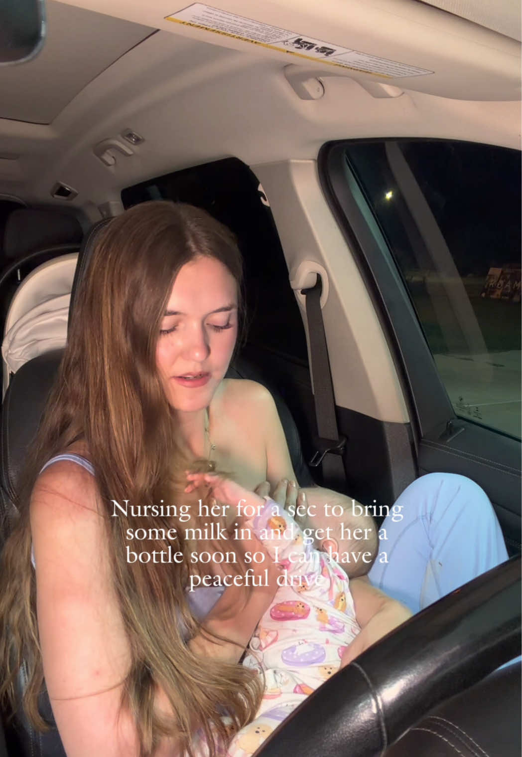 TikTok post by @angela.holm for Eufyhome. Caption reads: Taking a late night drive with my two babies.....