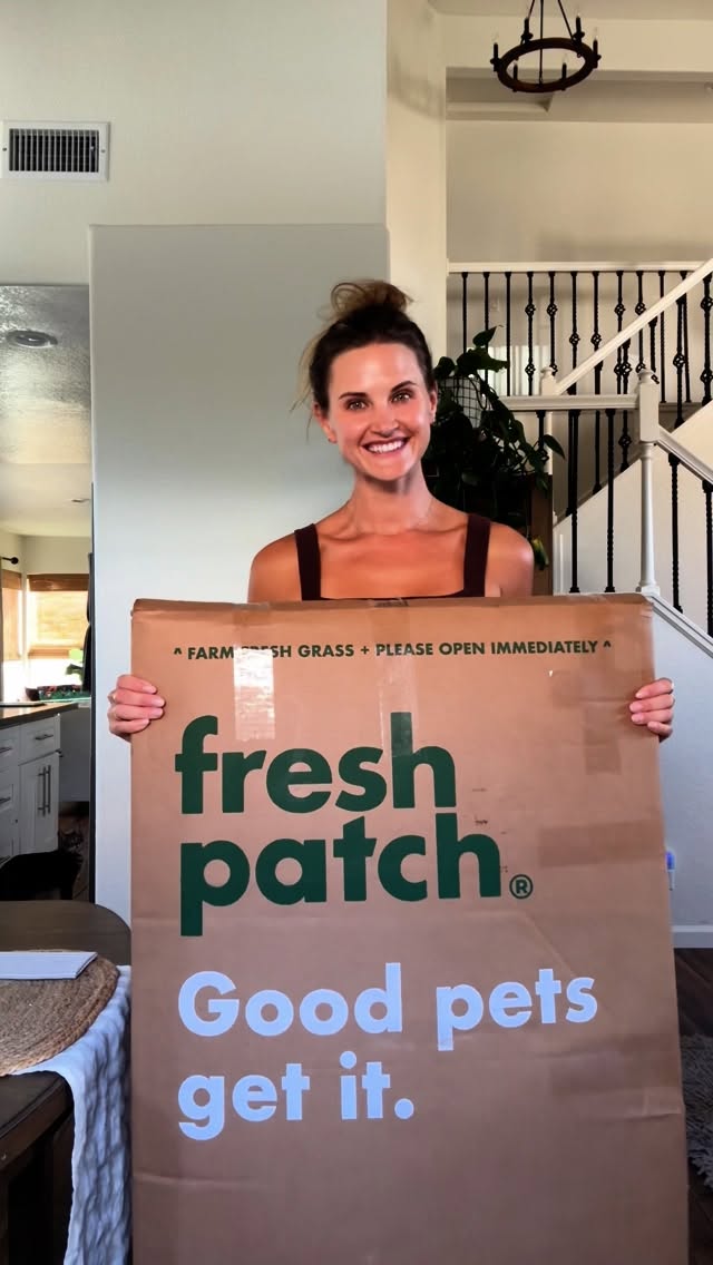 Instagram post by @thepawdoc for freshpatch. Caption reads: #ad Let me introduce Fresh Patch! 🌿 Their fresh....