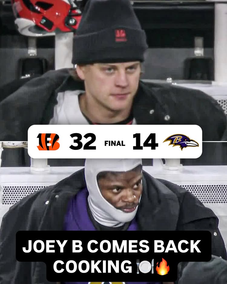 Instagram post by @adamschefter for ESPN. Caption reads: 2 TDs & 261 YARDS FOR JOE BURROW 😤

Cincy’s....