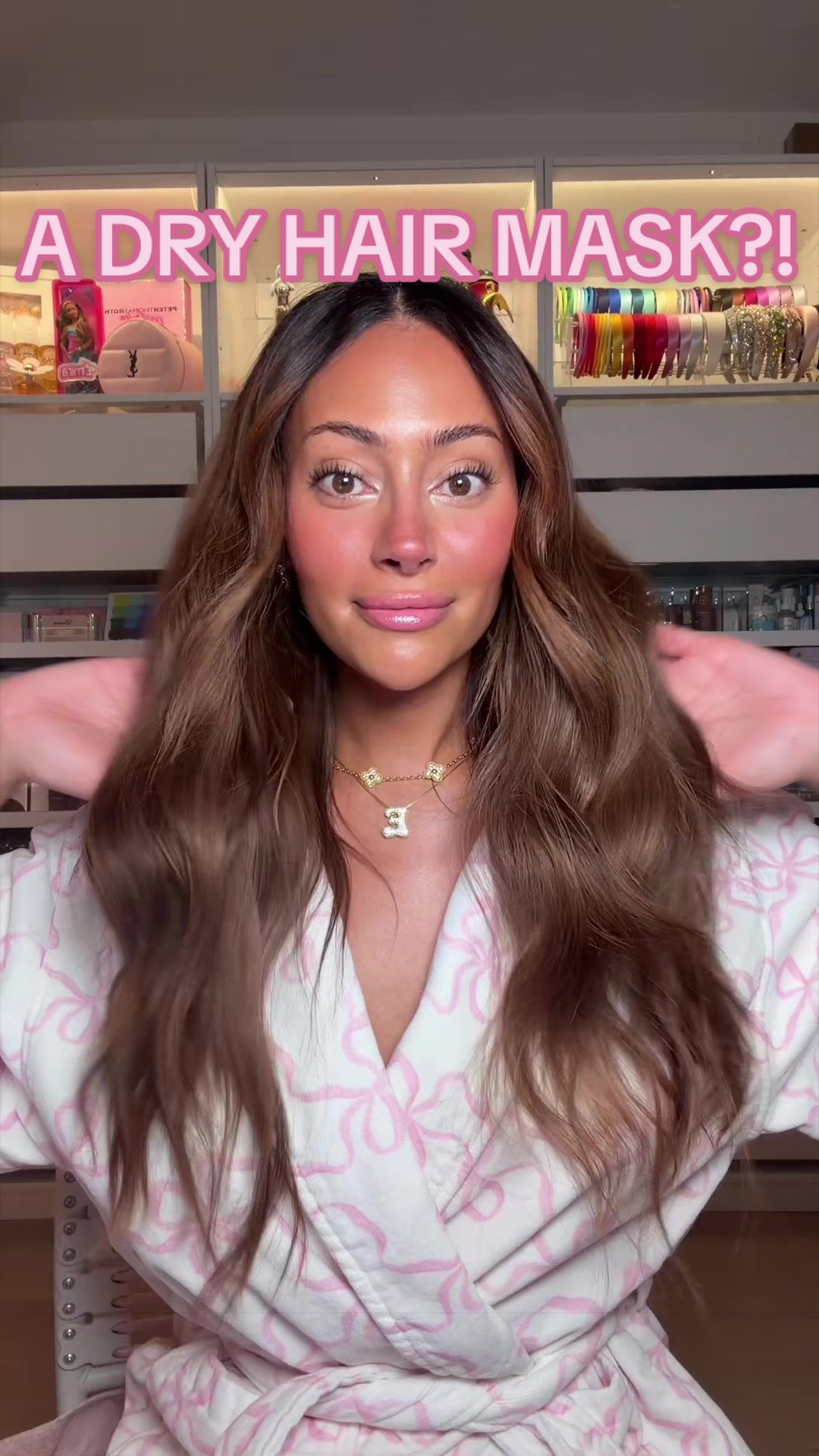 TikTok post by @xoxoemira for Amika. Caption reads: THIS IS NOT A DRILL… @amika is out here in the....