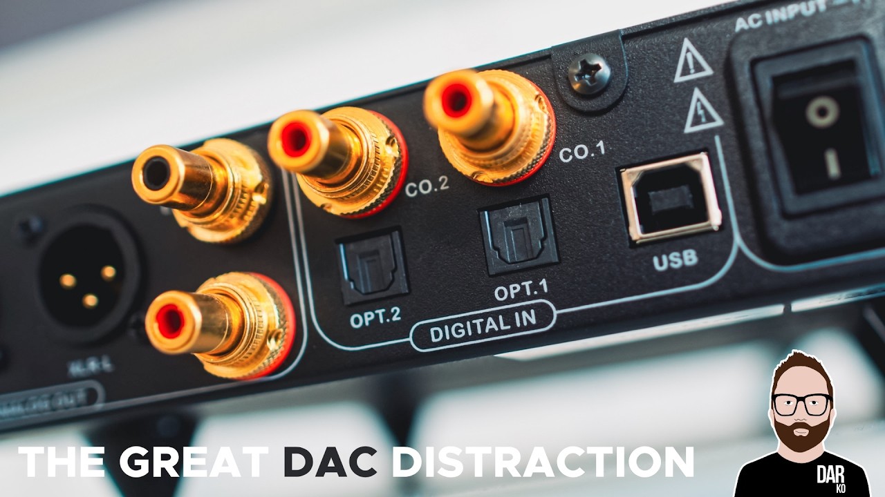 YouTube post by @DarkoAudio for Howl. Caption reads: Stop wasting money on $$ DACs (Fix these 4 things....