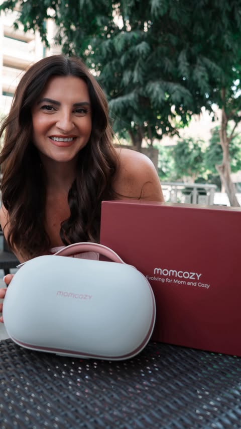 Instagram post by @kasialukaszczuk for Babyshop. Caption reads: [...] bio) 📸 @kasialukaszczuk 📍 @momcozyar....