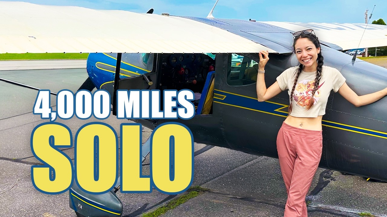 YouTube post by @xylafoxlin for TotalBoat. Caption reads: I Flew My 80-Year-Old Airplane ACROSS AMERICA!.