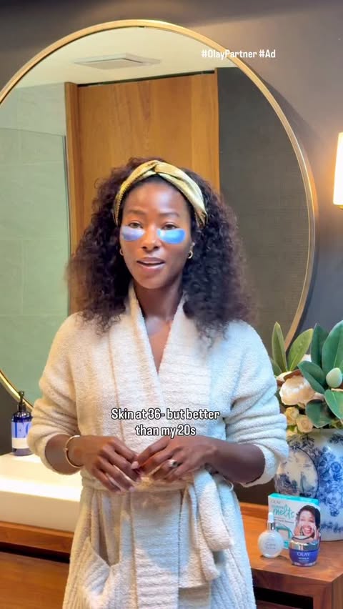 Instagram post by @deddehhoward for OLAY. Caption reads: #Ad #Olaypartner Soft life starts at night

One....