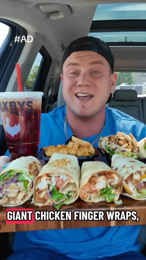Instagram post by @njfirefoodie for Zaxby's. Caption reads: #ad @realzaxbys has entered the wrap game with the....