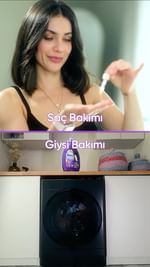 Instagram post by @fulyazenginer for Rinso. Caption reads: Saç bakımım kadar giysi bakımım da benim için....