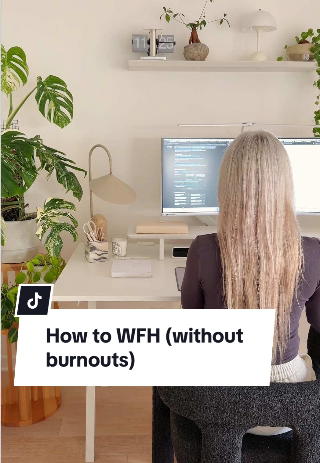 TikTok post by @nalae.co for Logitech. Caption reads: [...] care of your wellbeing    Loving my....