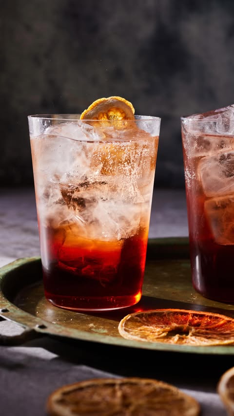 Instagram post by @whatsgabycookin for Sanpellegrino. Caption reads: [...] NYE ✨#SPpartner From the sparkle of....