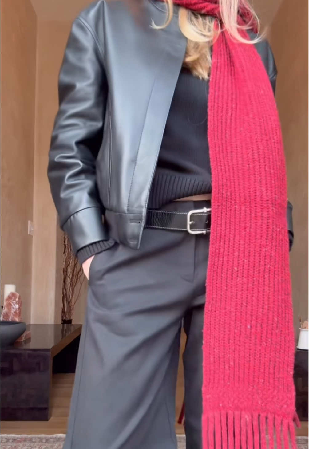 TikTok post by @gabbyroseressler for Banana Republic. Caption reads: [...] make the perfect holiday gift ❤️ @Banana....