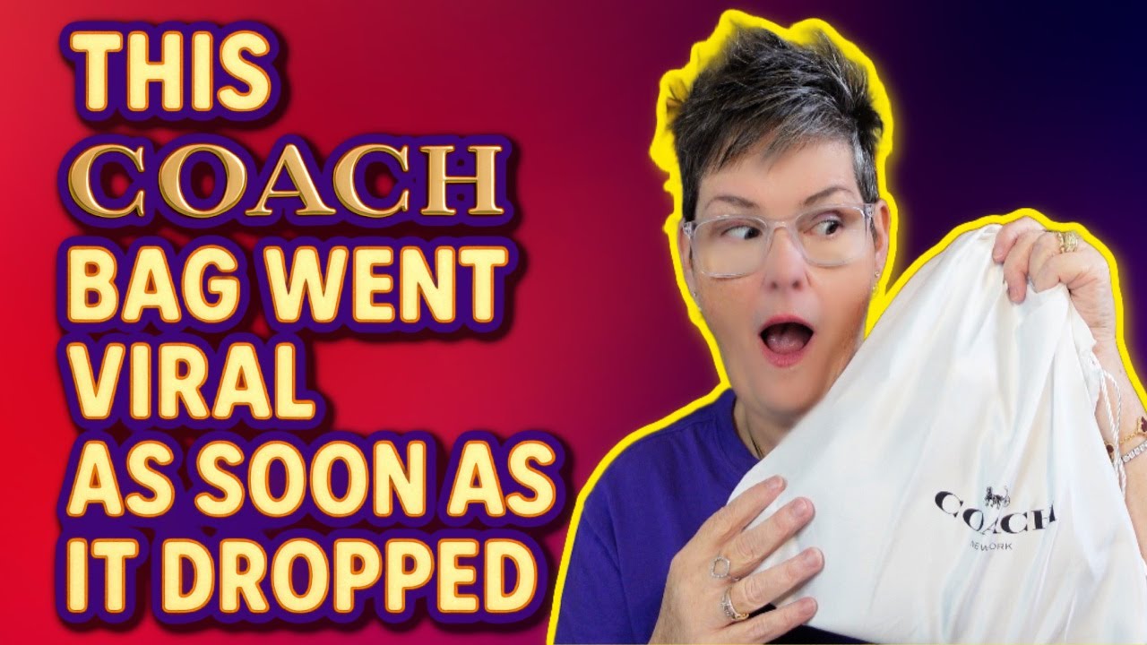 YouTube post by @WinnieBeeLV for Rose Forever. Caption reads: I got the COACH VIRAL BAG!!!.