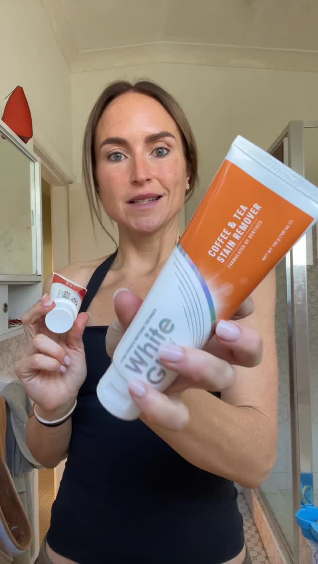 Instagram post by @aims.lc for White Glo. Caption reads: Who doesn’t love a free gift?! Purchase any two....