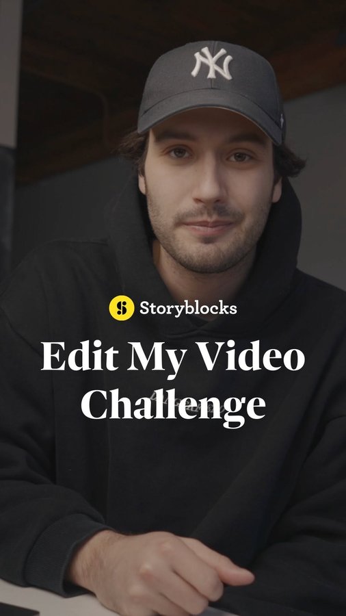 Instagram post by @daniel.schiffer for Storyblocks. Caption reads: [...] my new challenge in partnership with....