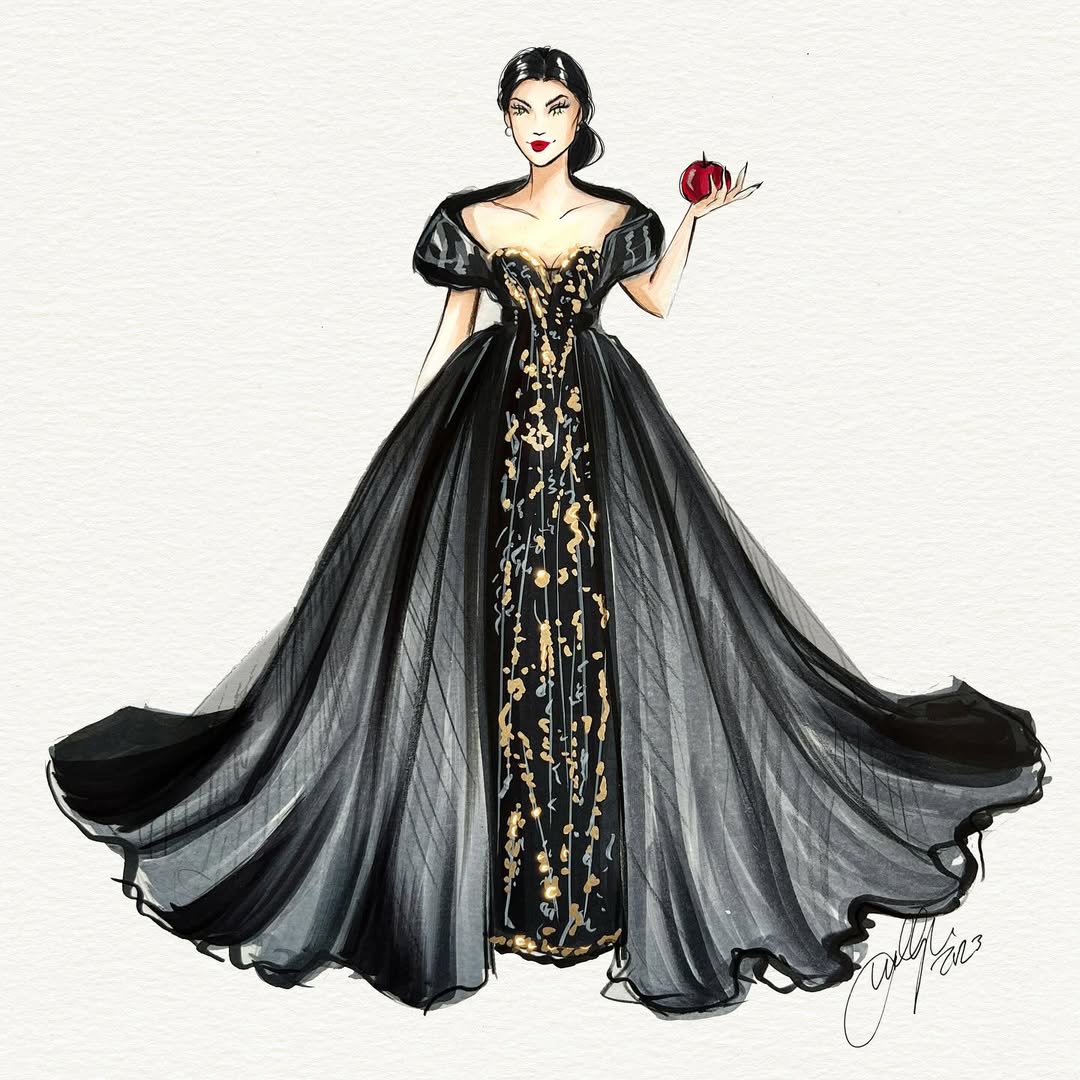 Instagram post by @hnicholsillustration for Allure Bridals. Caption reads: It was a pleasure to work with @allurebridals and....