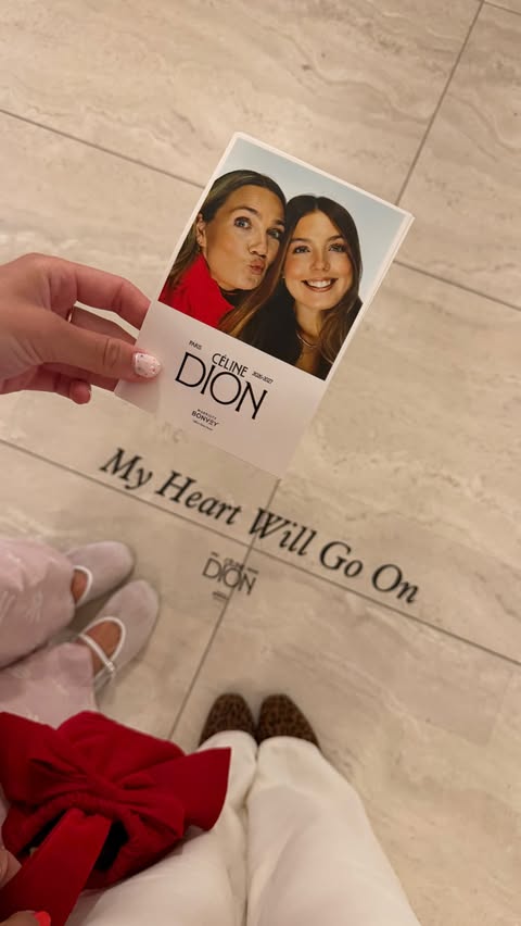 Instagram post by @inpolife for Marriott Bonvoy. Caption reads: [...] Céline Dion and a little help from....