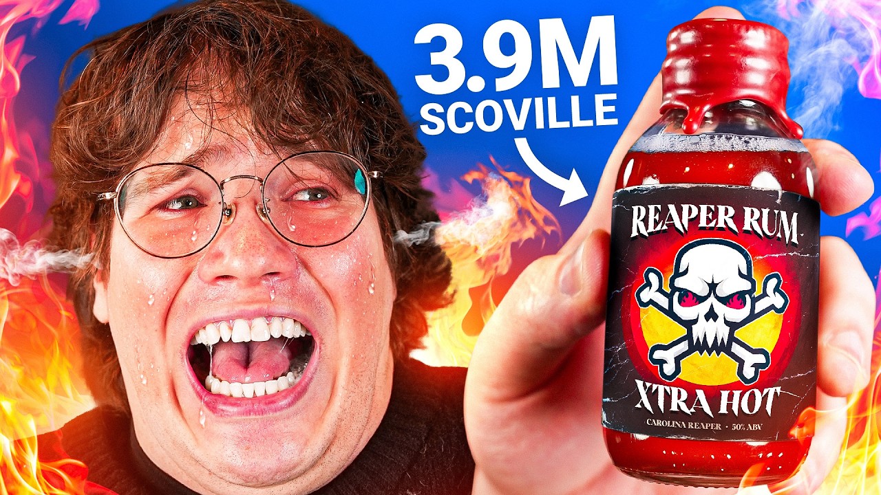 YouTube post by @coldones for Displate. Caption reads: We Drank The Worlds HOTTEST Alcohol.