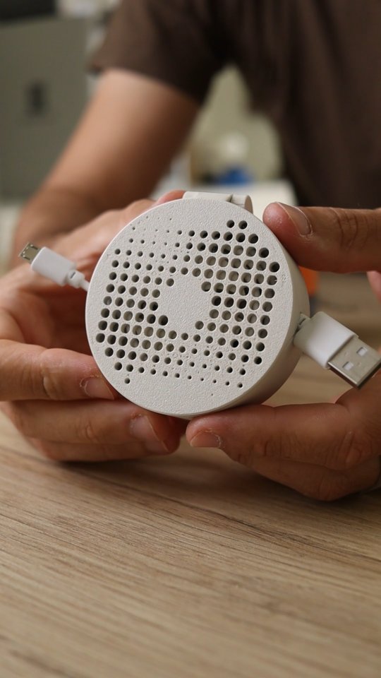 Instagram post by @metdesignstudio for Creality. Caption reads: Comment "CABLE" for a DM with a FREE download link....