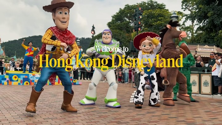 Instagram post by @dpark__maru3 for Hong Kong Disneyland. Caption reads: Pixar Summer Fest , Hong Kong Disneyland Resort ♡....