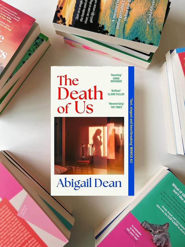 Instagram post by @mitsy_reads for HarperCollinsUK. Caption reads: BOOK RECOMMENDATION 📕 The Death Of Us by Abigail....