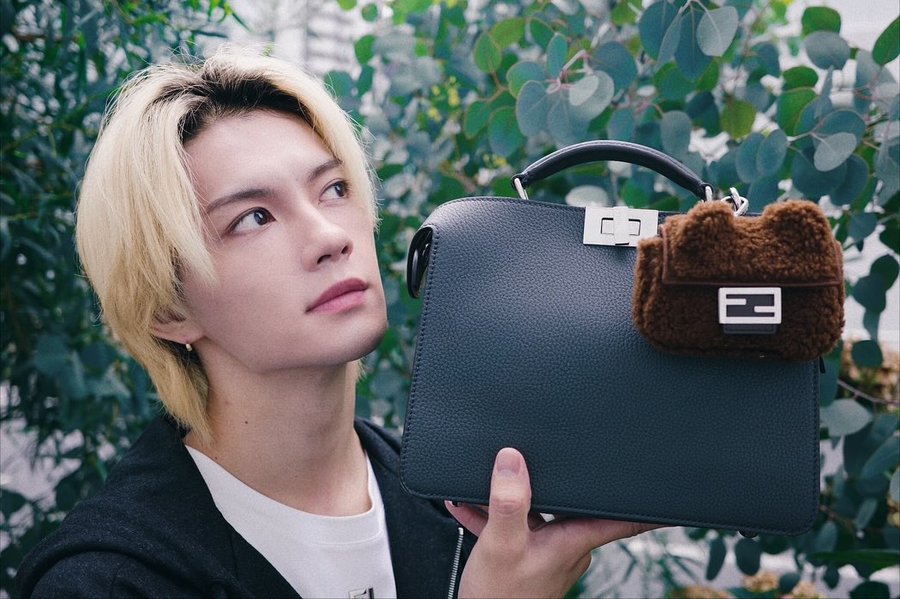 Instagram post by @sanohayato_milk for Fendi. Caption reads: .

FENDI

#PR
#Fendi
#佐野勇斗.