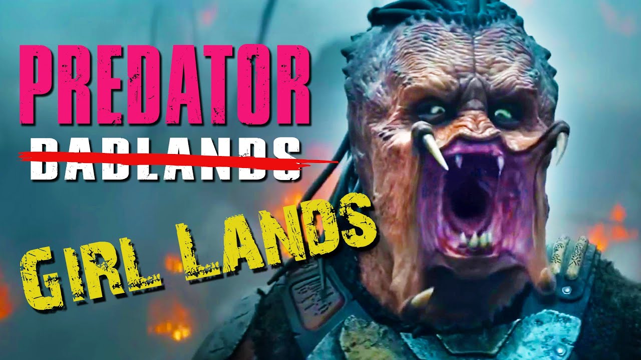 YouTube post by @robothead for Squarespace. Caption reads: Predator Badlands - The Feminisation Of The....