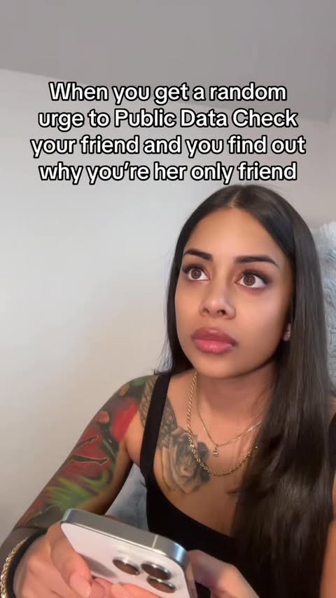 Instagram post by @shaunabriii for Public Data Check. Caption reads: When you realize you’re not her only friend by....