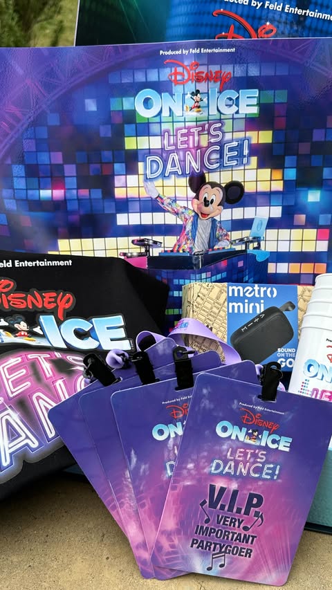 Instagram post by @southoc_moms for Disney On Ice. Caption reads: Who wants to add some Disney magic to their....