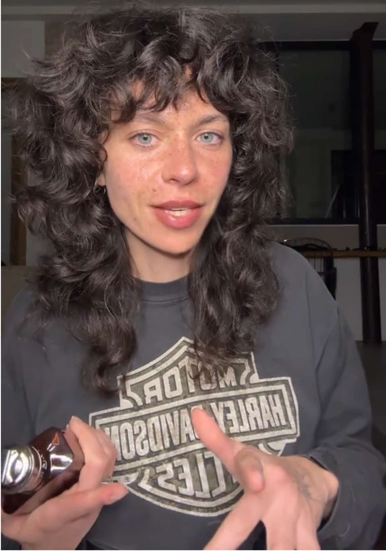 TikTok post by @emmarsal for Dries Van Noten. Caption reads: merci @driesvannoten 🖤 *produit offert #pourtoi....