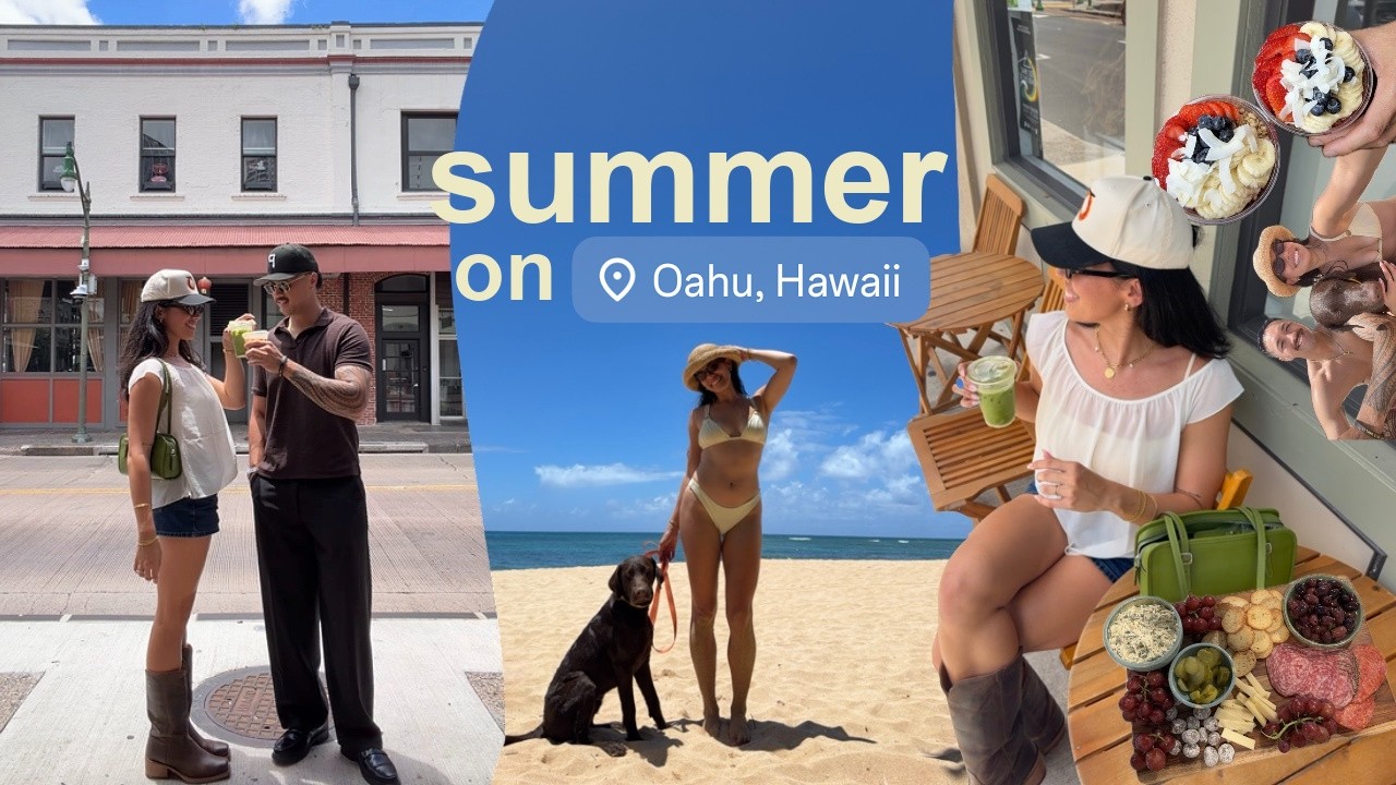 YouTube post by @avajules for Monday Swimwear. Caption reads: summer diaries | first beach day, bikini haul,....