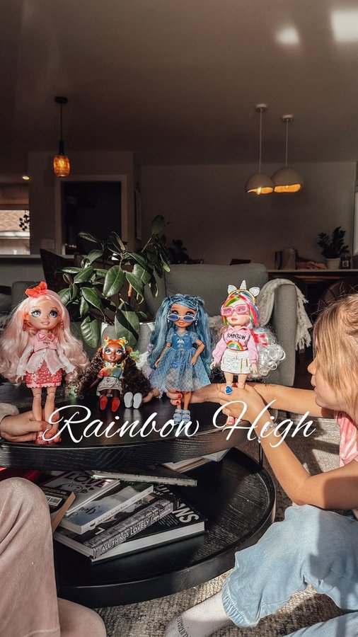 Instagram post by @staceykasdorf for Rainbow High. Caption reads: To say these were a hit is an understatement!....