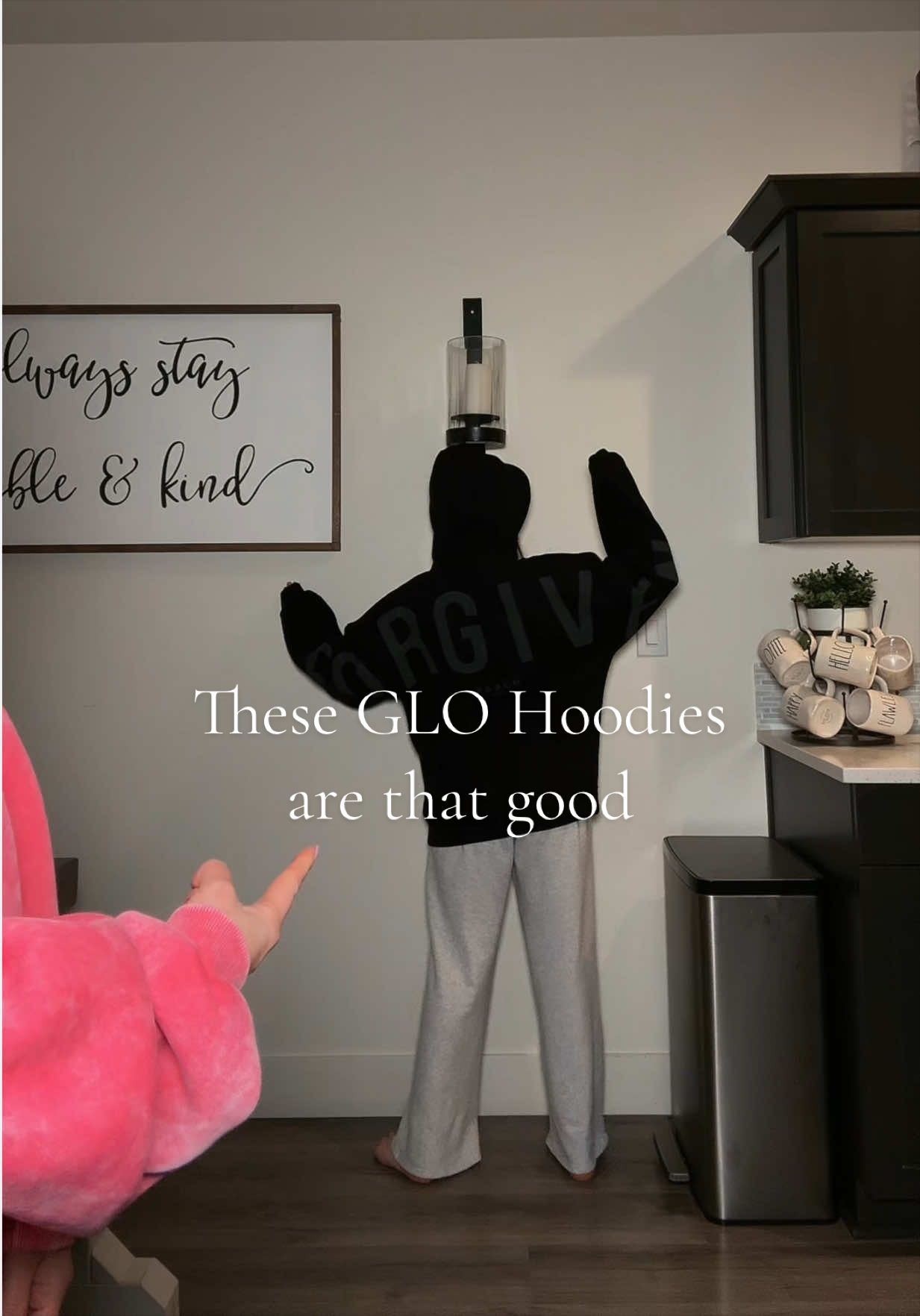 TikTok post by @tiffanyrodeman for God's Love Overcomes. Caption reads: We love our GLO hoodies and have so many colors!....