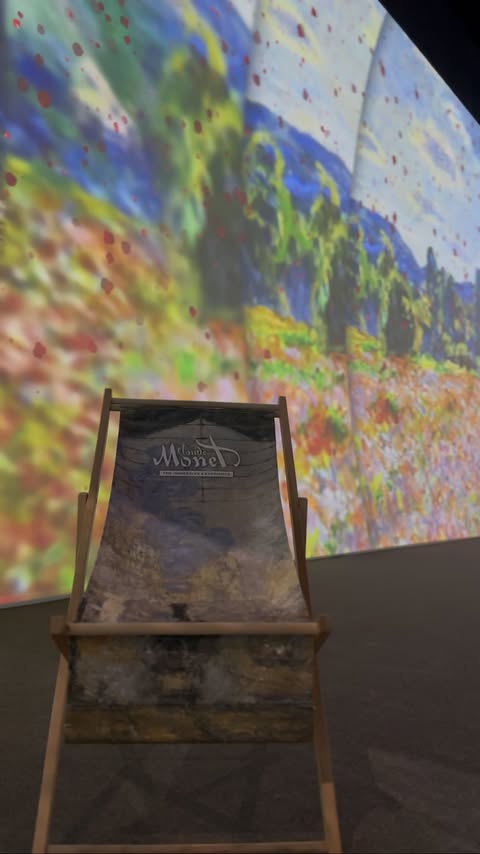 Instagram post by @busy_tizzy for Date Ideas Toronto. Caption reads: Monet: The Immersive Experience @monet.expo has....