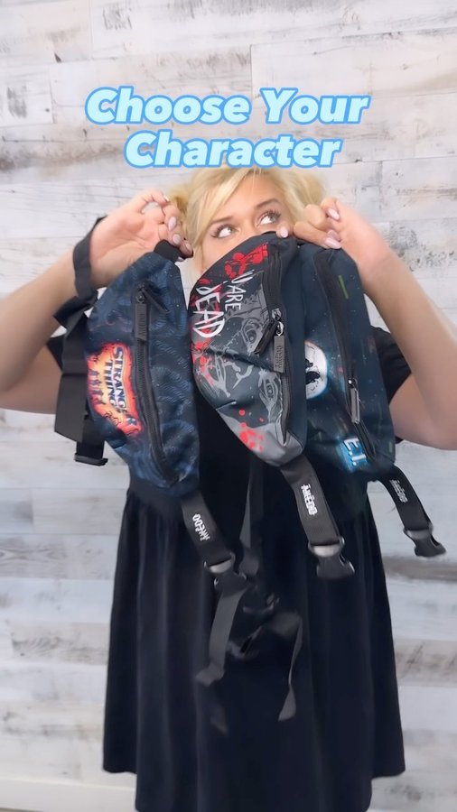 Instagram post by @molly_mcawesome_ for Zavvi. Caption reads: Which bumbag fits your vibe?!

I am a huge fan of....