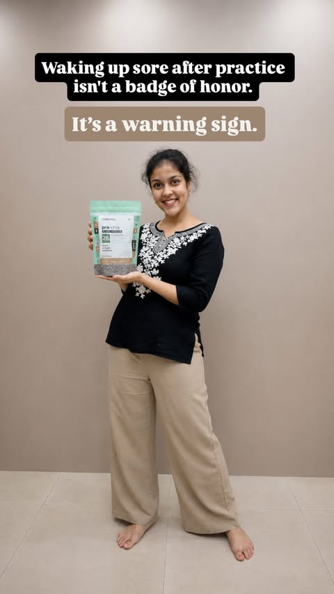Instagram post by @suhana_baliarsingh_dance for Cureveda Remedies. Caption reads: Pro Chia is hydrolysed for faster absorption and....