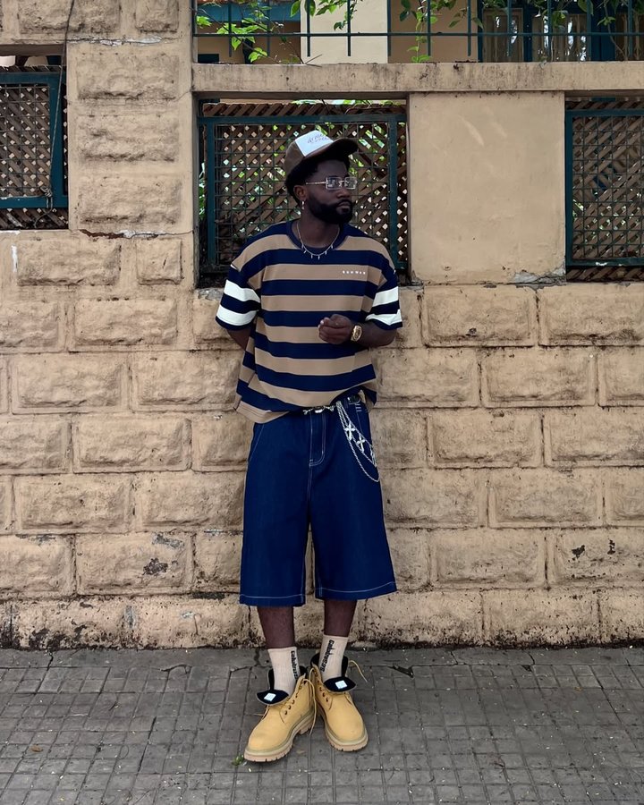 Instagram post by @ghost_outfit__ for DRMERS CLUB. Caption reads: [...] consistency!!

Fit @shein_men 

Hat....