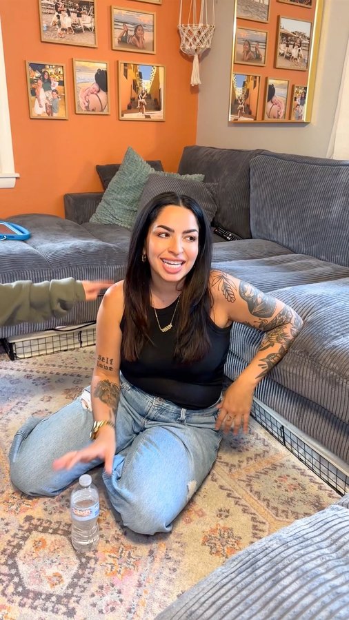 Instagram post by @khloekuriatnyk for Splash Refresher. Caption reads: At least I spilled my @splashrefresher IN the sink....