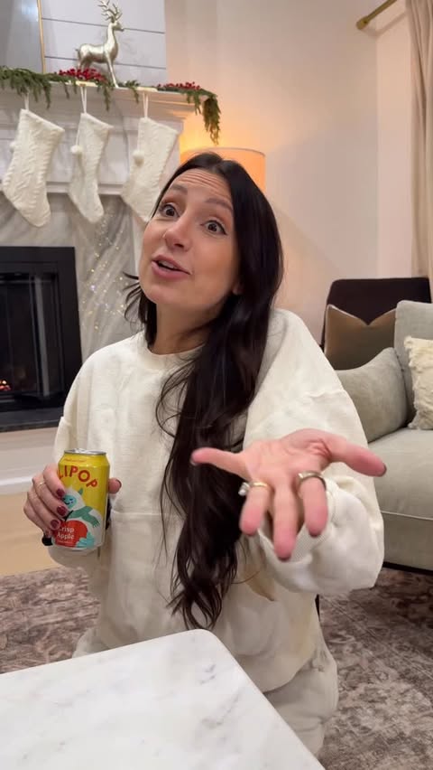 Instagram post by @alexandramadisonn for OLIPOP. Caption reads: Whether Santa’s real or not… someone’s drinking....