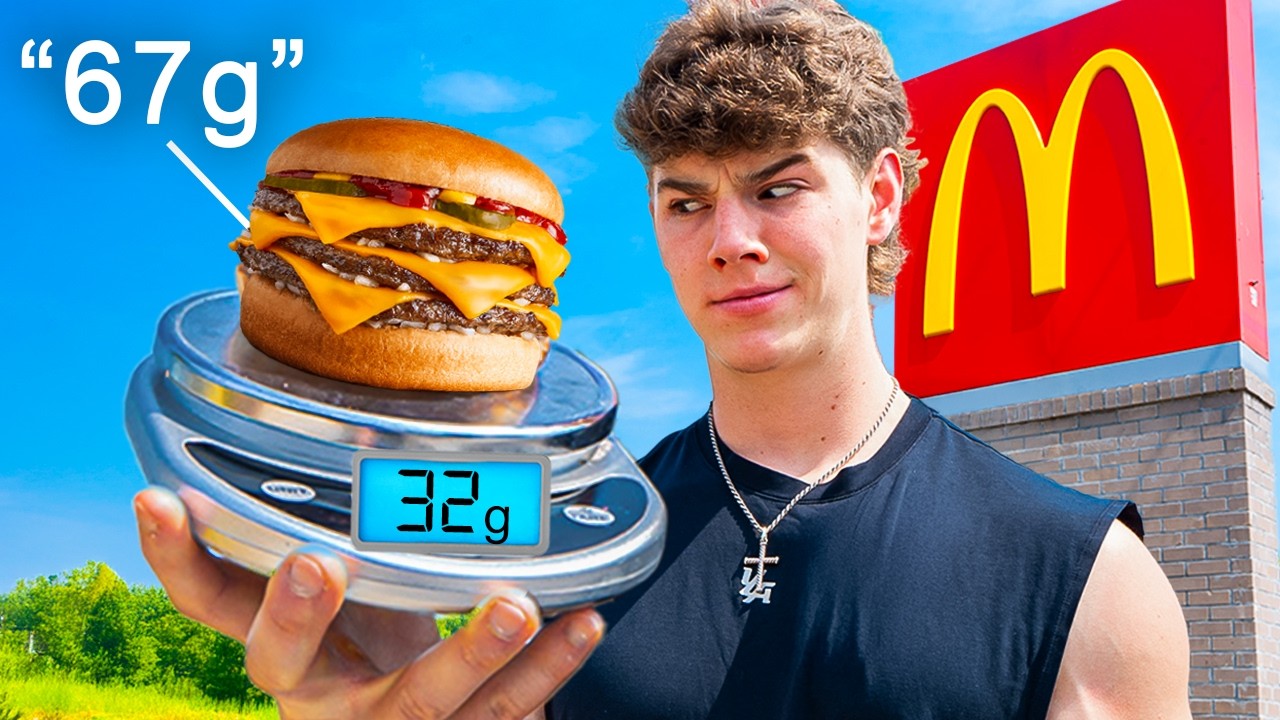 YouTube post by @caseykellyfit for RYSE Supps. Caption reads: I Tested Fast Food High Protein Claims.