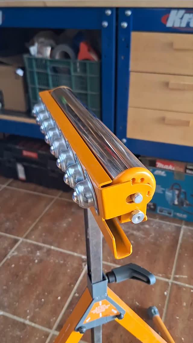 Instagram post by @radeksworkshop for BORA Tool. Caption reads: Those stands helped me prepare a stock alone. It....