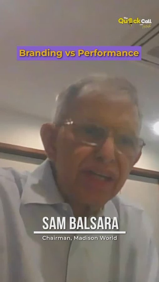 Instagram post by @humansofmadisonworld for Social Samosa. Caption reads: @sambalsara weighs in on the classic Branding vs....