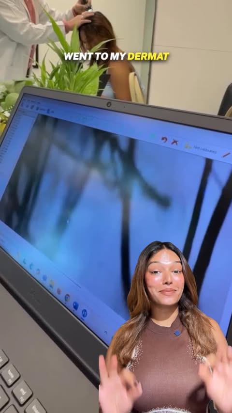 Instagram post by @sarahsaroshh for WishCare. Caption reads: Healthy hair starts with consistency! 

My routine....