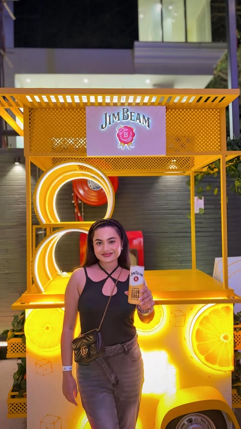 Instagram post by @divyasen for Jim Beam. Caption reads: [...] this would be it, the one and only Jim Beam....